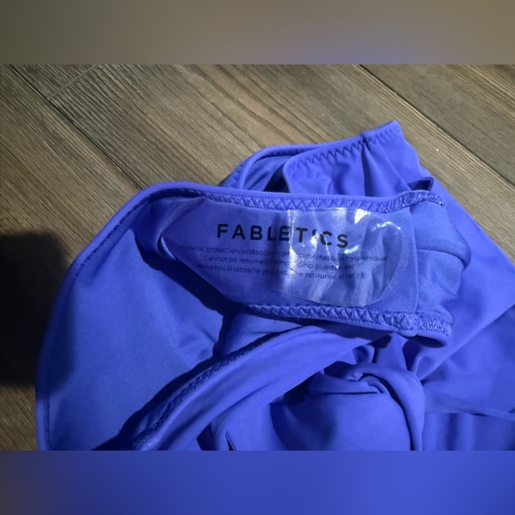 Fabletics Royal Blue Scoop Tie Back One-Piece Swimsuit Small NWT Sold Out - Picture 4 of 5